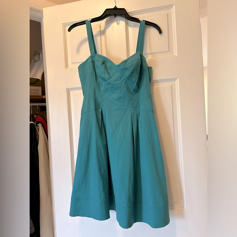 NWT ZSpoke by Zac Posen teal bustier dress